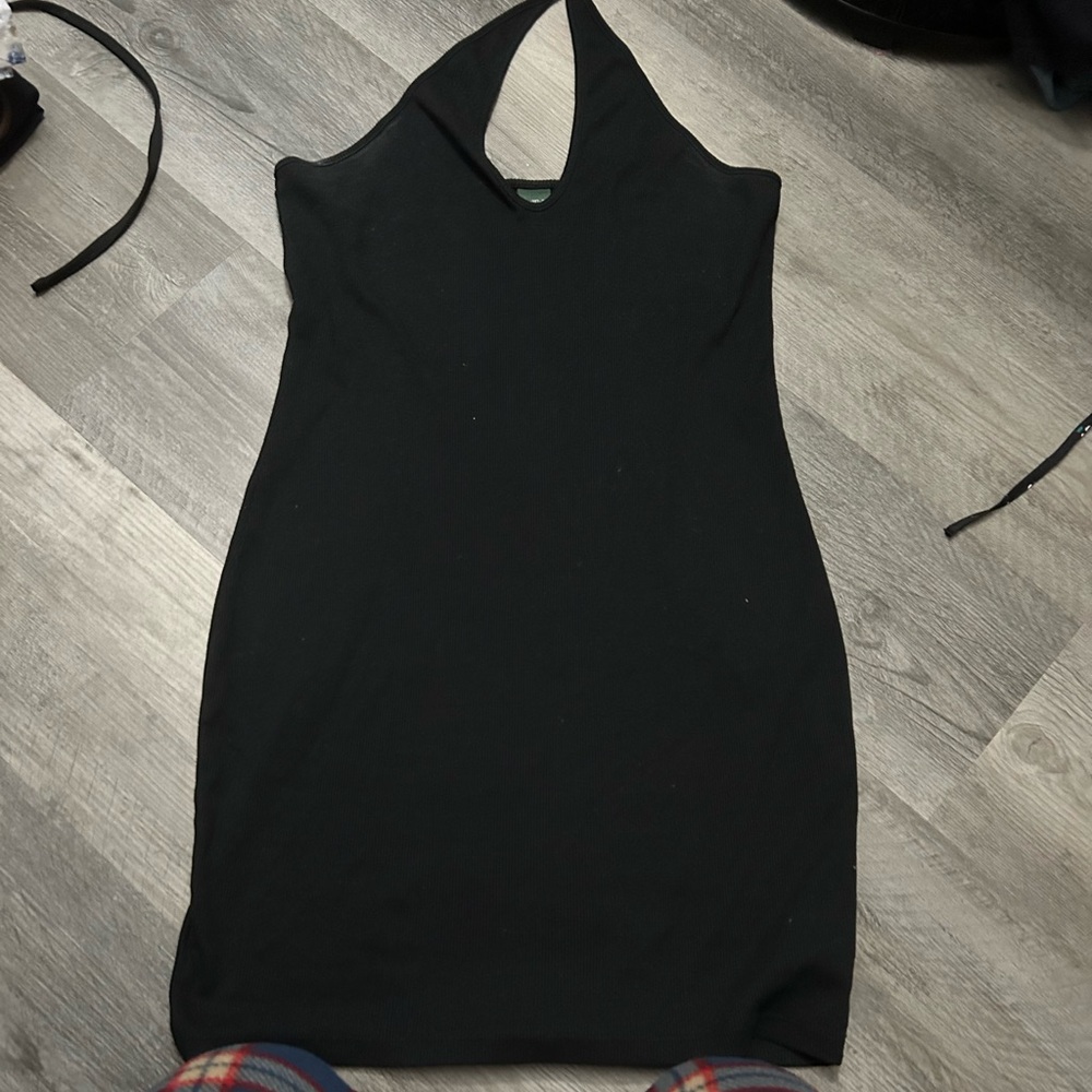 Black mini dress